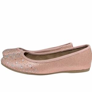 🌟🌼NIB STYLE & CO ANGELYNNF BALLET ELEGANT PINK RHINESTONE FLATS.